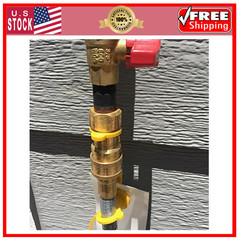 40 Feet 3/8 inch ID Natural Gas Grill Hose with Quick Connect Fittings, Natur…