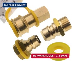 3/4″ Female & Male Gas Connectors for Natural Gas and Propane Supply for Generat