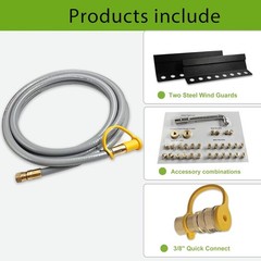 5395 Natural Gas Conversion Kit for Blackstone Grill 28″ 30″ 36″ Griddle, Pro…