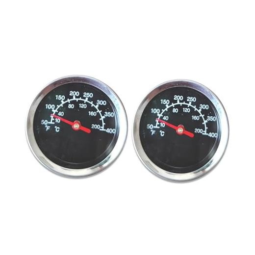 2-Pack Grill Thermometer Temperature Gauge Replacement for KMB-400F-2