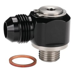 8AN Male Flare Banjo to M14x1.5 Stainless Steel Banjo Bolt 8AN to M14x1.5 Black