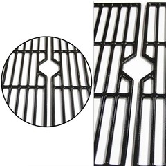 Hongso 16 15/16″ Porcelain Coated Cast Iron Grill Grates Replacement 4 Charbroil