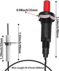 Piezo Spark Ignition Propane Push Button Igniter for Gas Fireplace Oven Heater