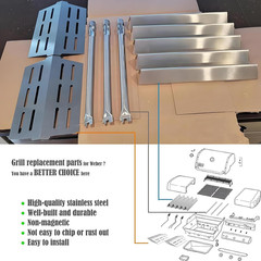 Genesis Grill Parts for Weber E310 E320 E330 EP310 EP320 EP330, 17.5” Flavorizer