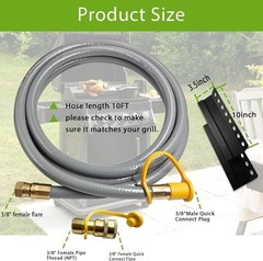 5395 Natural Gas Conversion Kit for Blackstone Grill 28″ 30″ 36″ Griddle, Pro..,