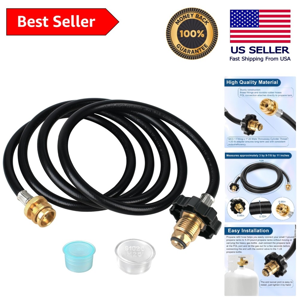 10-Ft Propane Hose Adapter Compatible with Mr. Heater & Big Buddy Heaters