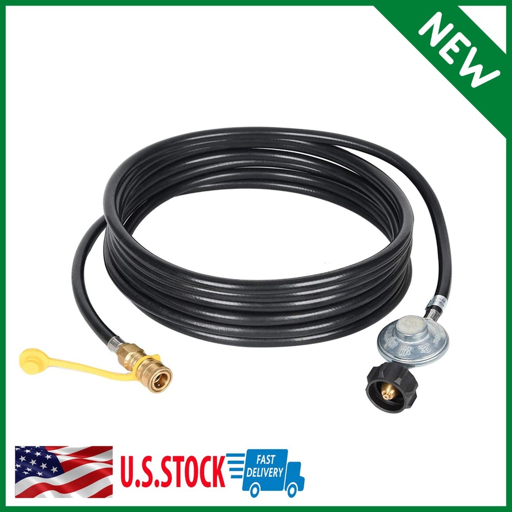 12ft PROPANE REGULATOR Hose Replacement For Mr. Heater Big Buddy Outdoor Indoor.