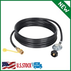 12ft PROPANE REGULATOR Hose Replacement For Mr. Heater Big Buddy Outdoor Indoor.