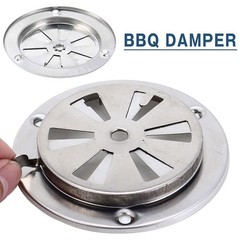 2 PCS BBQ Grill Smoker Exhaust Air Vent Damper Replacement Parts Stove USA