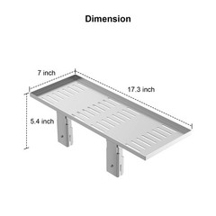 Universal Grill Foldable Warming Rack/Shelf for Blackstone 1 Pack, Silver
