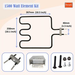 1500W Heating Element Kit Replacement for 30″ Electric Smokers, Fits Masterbuilt
