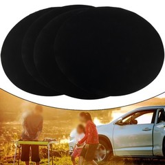 BBQ Tools Grill Mats For Camping Outdoor Cooking Square Black Fiberglass