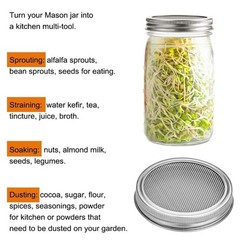 Easy to Use Stainless Steel For Sprouting Stands for Home Growing 6 Piece Kit