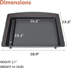 Grisun 7599 Cast Iron Griddle for Weber Genesis II 300/600 Series Grills