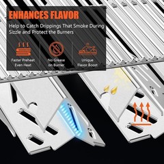 Genesis II Heat Deflectors & Flavorizer Bars for Weber 300 Series Grills