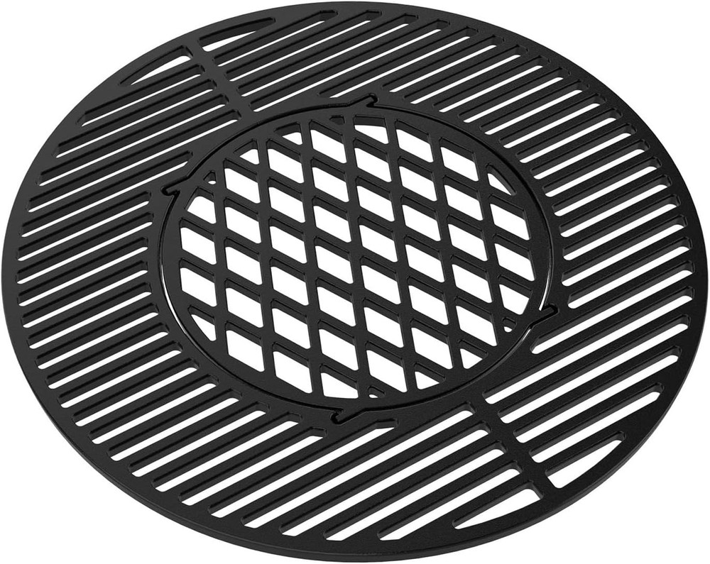 Cast Iron Grill Grate Replacement Gourmet BBQ System for Weber 22Inch Kettle Cha