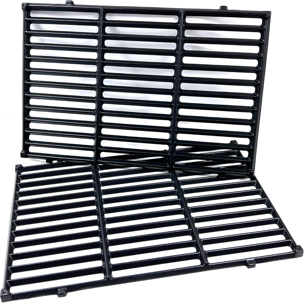 DC130 17.5″ 7638 2Pk Cast Iron Cooking Grill Grates Replacement for Weber Spirit