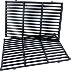 DC130 17.5″ 7638 2Pk Cast Iron Cooking Grill Grates Replacement for Weber Spirit