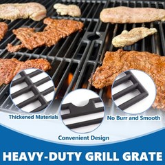 Grill Parts Kit for Charbroil 5-6 Burner, Heavy Duty Cast Iron Grates, Stainl…