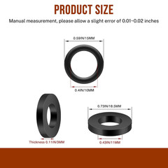 Propane Tank Gasket and 10 O-Rings for Soft Nose P O L Fittings