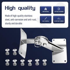 Stainless Lid Hinge Kit for Weber Smokey Mountain Grills 18.5″ & 22.5″ Model – R