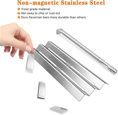 Grill Heat Plate Tent Shields Burner Tubes Replacement for Napoleon 485/605/730