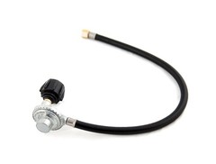 GrillPro 80012 24-Inch QCC1 Hose and Regulator, Black 24 Inch