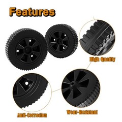 G437-0037-W1 463347519 Grill Wheels Replacement Parts 7 Inch Charbroil Wheels