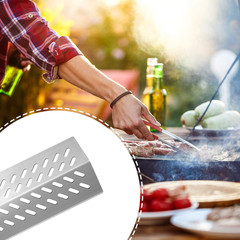 16GA Stainless Steel Grill Heat Plates Shield Burner Covers Flame Tamer BBQ Gas