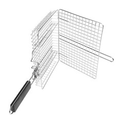 BBQ Accessories Folding Grill Mesh Dishwasher Safe Folding Handle Design