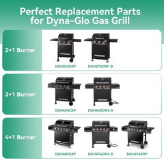 DGH474CRP Heat Plate Grill Replacement Parts for Dyna-Glo 5 Burner DGH474CRP, DG