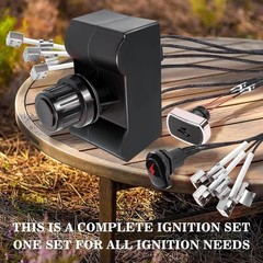 Complete 5 Outlet Charbroil Igniter Kit with Wires & Switch for Quick Grilling