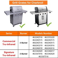 BBQ Future 17″ Grill Grates Replacement Parts for Charbroil Commercial TRU-In…