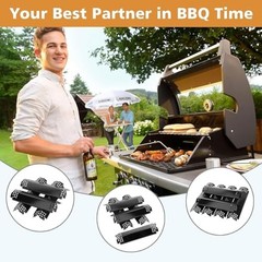 Grill Heat Plates Replacement Parts for 5 Pack Porcelain Steel Heat Plates