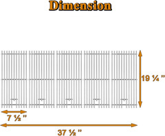 16517 Grill Grates Replacement Parts for Bull Grill Parts 5 Burner Brahma 30 Inc
