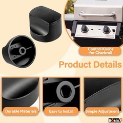 Control Knobs for Charbroil Performance Series Replacement 1.43″x2.06″ – 2