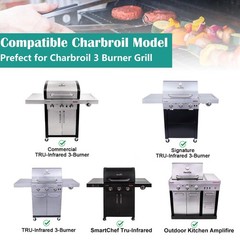 EasiBBQ Emitter Plates for Charbroil Grill 463242515, Plates, Sliver