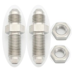 Stainless Steel -3 AN Male Flare Bulkhead Union Brake Hose 3AN-2 PCS Straight