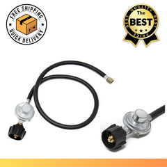 3 ft. Propane Regulator Hose Rubber, Gas One 2106 Replacement Grill Part Burners