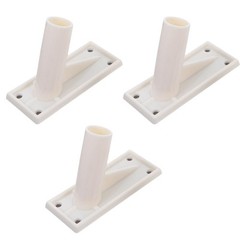 3pcs Flag Pole Holder Wall Mount Flag Stand Flag Pole Mounting Bracket Adhesi…