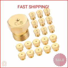 ETERMETA 20 Pcs Propane Gas Orifice Nozzle Conversion Kit, Brass Jet Nozzles, Pr