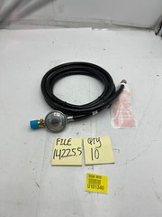 (Qty 10) Longtime LPG Propane Regulator with 5/16″ Gas Hose 350PSIG Black