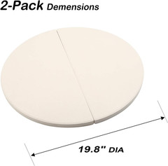 BBQ Future Ceramic Heat Deflector Plates for Kamado Joe Big Joe I, II, III, XL B