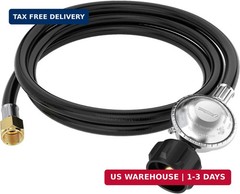 CALPOSE 6 Feet Propane Hose with Regulator, Universal Gas Grill Regulator and Ho