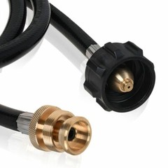 6FT QCC Propane Adapter Hose for Weber Q Gas Grill LP Tank 1lb to 20lb Converter