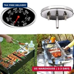Grill Lid Thermometer Heat Indicator Replacement, BBQ Lid Thermometer Heat Indic