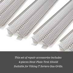 Replace for Viking Grill Parts,Heat Plate Tent Shield for Viking VGBQ 30, 41,…