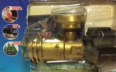 Propane Gas Gauge Brass Retrofit Adapter TVL-212 by Gas Watch