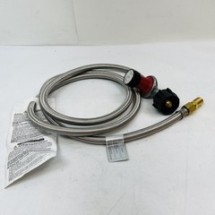 Stainless Steel Braided Propane Hose & Regulator Kit – BBQ, Heater, Fire Pit