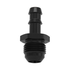 8AN Male Flare to 3/8″ (9.5mm) Barb Straight Push Hose 8AN to 3/8 Barb Black